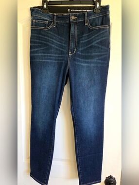 NY&Co Ultra High-Waist Super Skinny Dark Wash Jeans